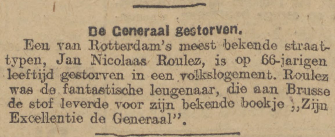 de generaal overleden Algemeen Handelsblad 30-01-1920