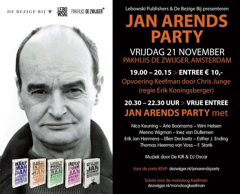 jan arends party def flyer